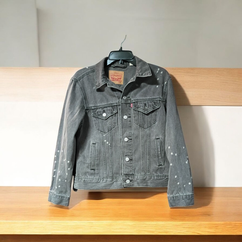 Levi's Gray Denim Jacket Size XS  Made In SRi Lanka